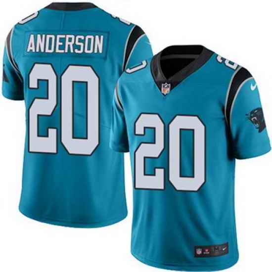 Nike Panthers #20 C J Anderson Blue Alternate Mens Stitched NFL Vapor Untouchable Limited Jersey